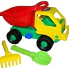 Набор игрушек для песочницы Полесье Самосвал Кузя-2 с совком и грабельками 2808