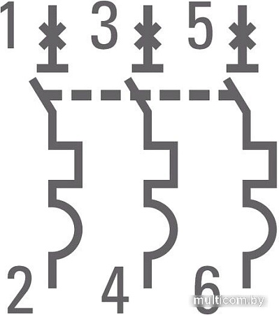 Выключатель автоматический EKF ВА 47-63 3Р 5А (C) PROxima mcb4763-3-05C-pro