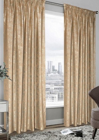 Комплект штор Nivasan Мрамор 23 на ленте 1.5x2.7 м (бежевый)