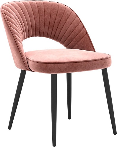 Стул Памир Новара F62 (розовый/черная опора)