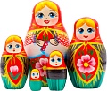 Развивающая игра Брестская Матрешка В белорусском традиционном костюме (набор 5 шт)