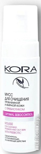 Kora Пенка для умывания Для очищения проблемной и жирной кожи с пребиотиками (160 мл)