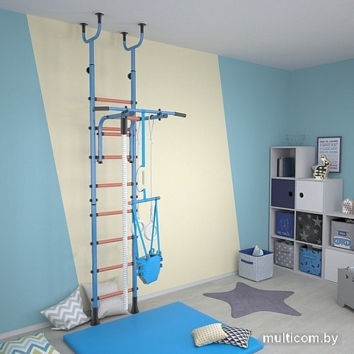 Детский спортивный комплекс Polini Kids Sport Neo враспор (лазурный)