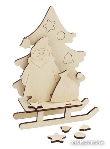 3Д-пазл Woody Дед Мороз с подарком 02871