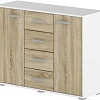 Комод Славянская столица Д-КДШ1200 (белый/дуб сонома)