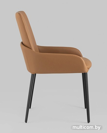 Стул с подлокотниками Stool Group Челси (экокожа, коричневый)