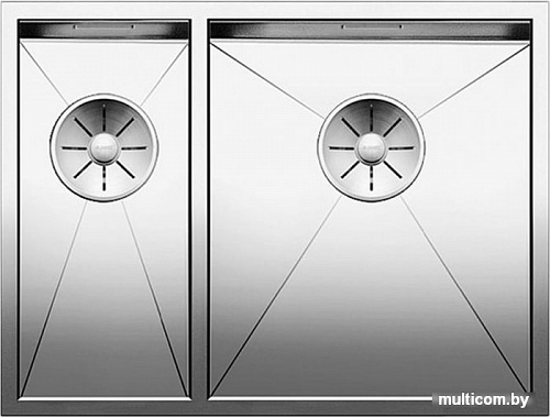 Кухонная мойка Blanco Zerox 340/180-U (полированная, правая)