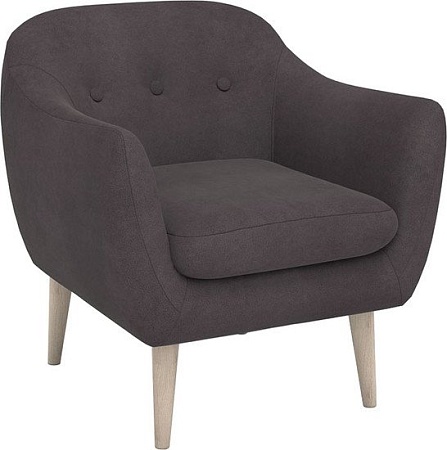 Интерьерное кресло Rivalli Реймс (Lamb Vision/коричневый)