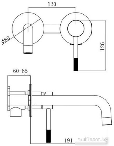 Смеситель Voda Vessel VSL28GM