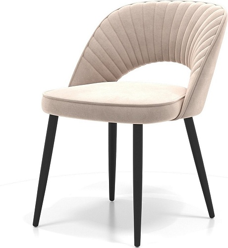 Стул Памир Новара F06 (светло-бежевый/черная опора)