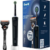 Электрическая зубная щетка Oral-B Vitality Pro X Clean с бритвой Gillette Fusion 5 (черный)