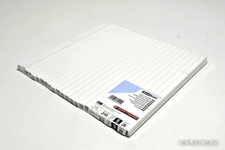 Металлический канал для переплета OPUS O.Simple Channel 210x5 мм OSCMI21025BIA (25 шт, белый)