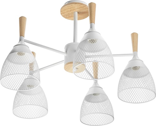 Подвесная люстра Sundays Home R-25 6211 (с лампами Е27 12W 4100K 5шт)