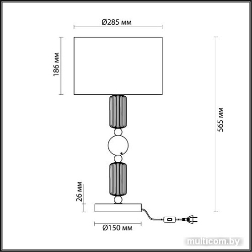 Настольная лампа Odeon Light 4861/1T Candy