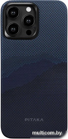Чехол для телефона Pitaka MagEZ Case 4 для iPhone 15 Pro Max (over the horizon, синий)