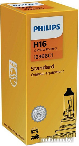 Галогенная лампа Philips H16 Standard 1шт