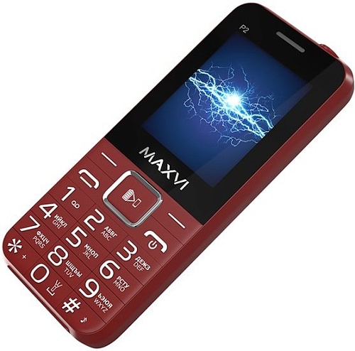 Мобильный телефон Maxvi P2 (винный красный)