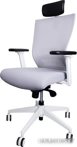 Кресло Chair Meister Art line (белая крестовина, серый)