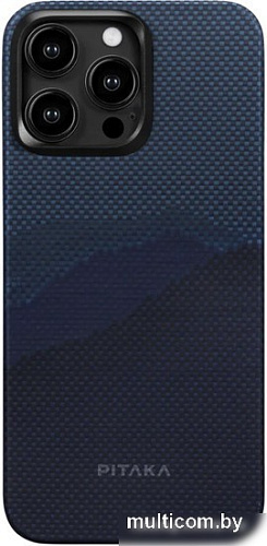 Чехол для телефона Pitaka MagEZ Case 4 для iPhone 15 Pro Max (over the horizon, синий)