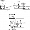 Унитаз Roca Nexo Clean Rim A34664L000