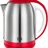 Электрический чайник HomeStar HS-1054 (стальной/красный)
