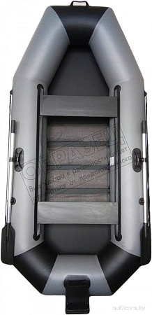Моторно-гребная лодка Vivax К270Т с полом-книгой (без киля, серый/черный)