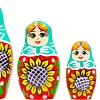 Развивающая игра Брестская Матрешка В сарафане с подсолнухами (набор 5 шт)