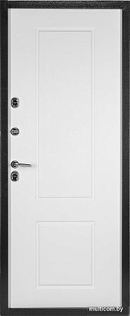 Металлическая дверь Guard Термо MG109 96x205 левая (черное серебро/белый ясень)