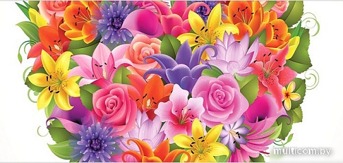 Корзина JoyArty Сердце из цветов gaba_22902_L