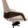Кресло Norden Шопен FK 0005-A Beige Leather (кожа бежевая/алюминий)