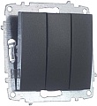 Выключатель Elbi Zena-Vega 609-011100-254 (графит)