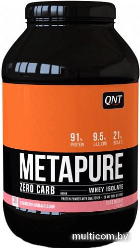 QNT Metapure Whey Protein Isolate (клубника/банан, 908 г)