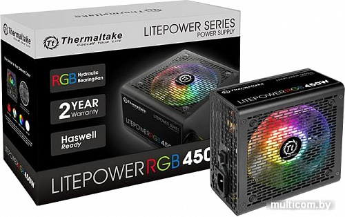 Блок питания Thermaltake Litepower RGB 450W LTP-450AL2NK