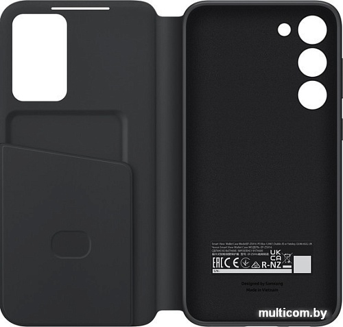 Чехол для телефона Samsung Smart View Wallet Case S23+ (черный)