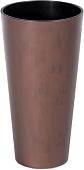 Кашпо Prosperplast Tubus Slim Corten DTUS150C-7601U (черный/коричневый)