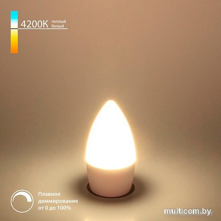 Светодиодная лампочка Elektrostandard Dimmable 7W 4200K E14 (C35) BLE1448