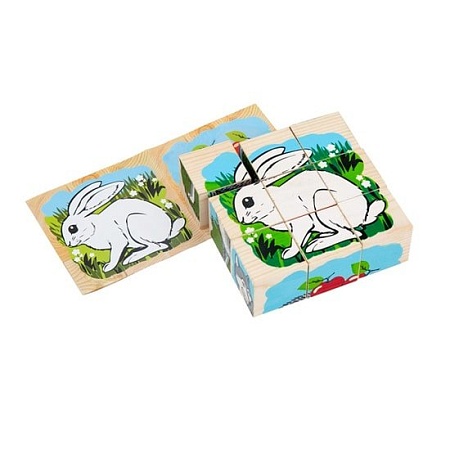 Кубики Томик Животные леса 4444-4