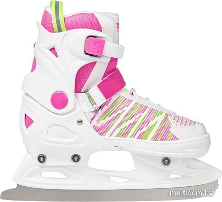 Роликовые коньки Ricos Props PW-223B S (р. 33-36, белый/розовый)