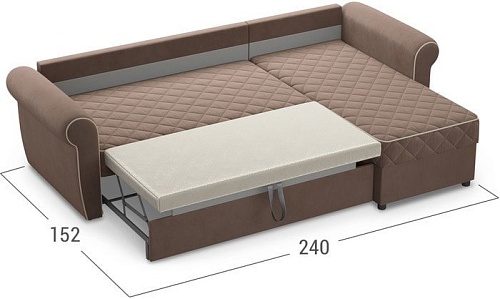 Угловой диван Moon Trade Гамбург 123 003949 (коричневый)