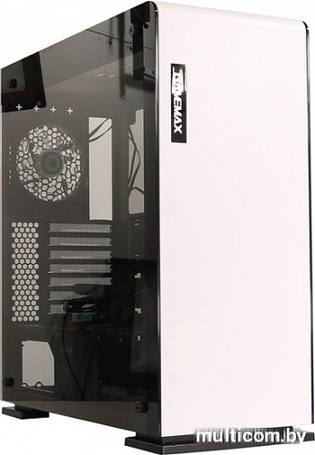 Корпус GameMax 9909 Vega с закаленным стеклом и окном (белый)