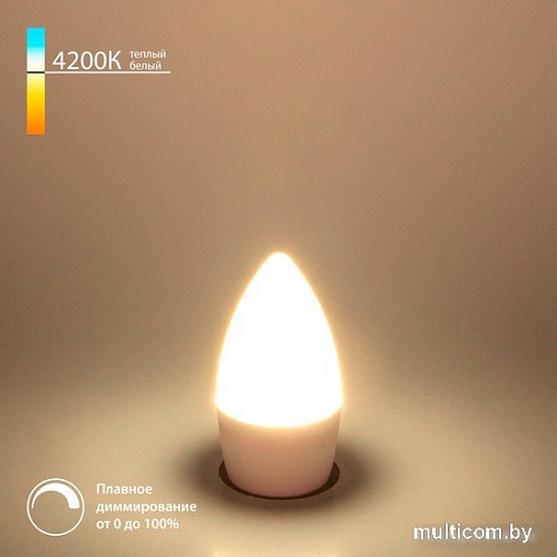 Светодиодная лампочка Elektrostandard Dimmable 7W 4200K E14 (C35) BLE1448