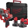 Набор электроинструментов Milwaukee M12 FPP2B-402X (с 2-мя АКБ, кейс, перфоратор) 4933459813