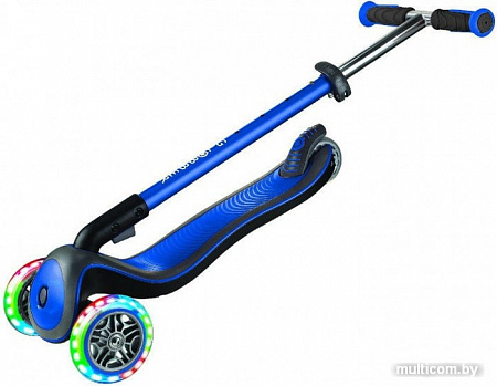 Самокат Globber Elite Deluxe Lights (синий)