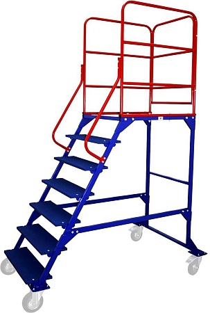 Лестница-стремянка Rusklad 71035238 передвижная (6 ступеней)