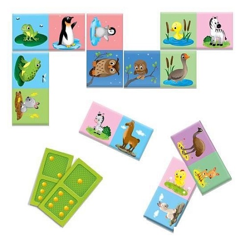 Развивающая игра ГеоДом Домино Чей малыш