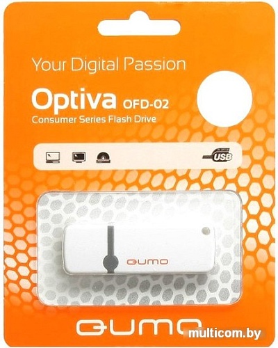 USB Flash QUMO Optiva 02 64Gb White