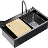 Кухонная мойка Mixline Pro 552104 (черный графит, с сифоном)
