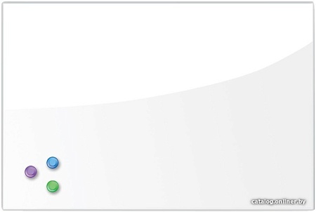 Магнитно-маркерная доска BRAUBERG стеклянная 40x60 см (белый)