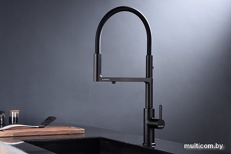 Смеситель Paulmark Tornado TO213402-B (вороненая сталь/беретта)