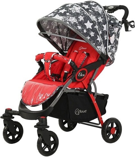 Коляска прогулочная «книга» Rant Elen (stars graphite)
